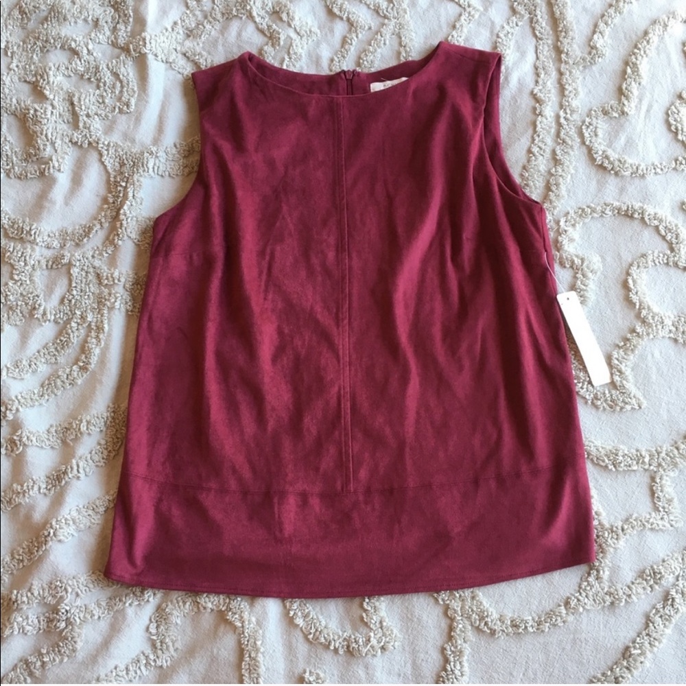 Suede Tank Top